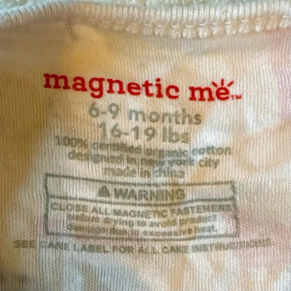 Magnetic Me Footie Pajamas, Size 6-9 Months. Food Breakfast Print - Picture 3 of 6